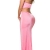 Kleid mit Schlitz und V-Ausschnitt by In-Stylefashion pink - 
