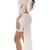 KouCla HighLow Kleid mit Carmenausschnitt und Spitze - Schulterfreies Abendkleid in versch. Farben (K1081-1) (3 Weiss) - 4