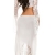 KouCla HighLow Kleid mit Carmenausschnitt und Spitze - Schulterfreies Abendkleid in versch. Farben (K1081-1) (3 Weiss) - 6