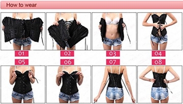 KuSen Sexy Bownot Corsagekleid Petticoat Bowknot Corsage Korsage Clubwear Mini Tutu Rock ¨¹bergr??en S-6XL - 3