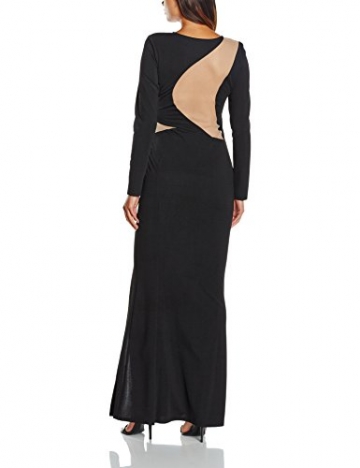 Lipsy Damen, Cocktail, Kleid, Mesh Illusion Maxi, Schwarz (black/nude),Gr.36 (Herstellergröße:8) - 2