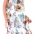 Long Tunika Midi-Kleid im Volant-Style mit Blüten-Träger S/M - 1