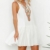 Mallorma® Damen Sommer Retro Print Abend Party Strand Minikleid Frauen bedruckten Rückenausschnitt Print Kleid (S, weiß) - 2