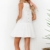 Mallorma® Damen Sommer Retro Print Abend Party Strand Minikleid Frauen bedruckten Rückenausschnitt Print Kleid (S, weiß) - 4