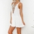 Mallorma® Damen Sommer Retro Print Abend Party Strand Minikleid Frauen bedruckten Rückenausschnitt Print Kleid (S, weiß) - 5
