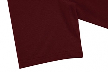 Meaneor Damen Lang Tunika Kurzarm Kleid Shirt Herbst Bluse Minikleid O-Ausschnitt Stretch T-Shirt - 