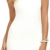 Meyison Damen Armellos Spitzenkleid Ballkleid Retro Rockabilly Sommerkleid Elegant Vintage Cocktailkleid Kleider Weiß-M - 1