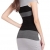 MILEEO Damen Etuikleid Figurbetonte Kleider Wickelkleid Kurz Schulterfrei Bandage mit Stretch Gestreift,Schwarz S - 