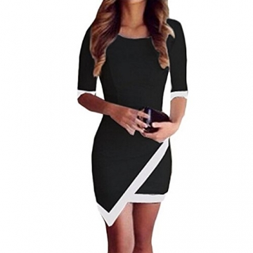 Ein schwarz weisses kleid