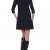 Minikleid Damen in 3 Farben, uni - RED Isabel - Kleid A-Linie kurz mit Volants, für Freizeit & Party, Modell: Bastogne, Blau, DE 40 - 
