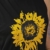 Minikleid mit Sonnenblume - Longshirt schwarz 5