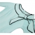 MODETREND Damen Kleider mit Bogen 1/2-Arm Etui Elastisch Tulpenkleid Wort Schulter Bleistiftrock Abendkleid, Tuerkis, Gr.M - 