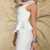 Moon Angle Sexy Low Cut Minikleid Abendkleid Cut Out Cocktailkleid Business Kleid Dress (L, Weiß) - 3