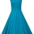 MUXXN Damen Retro 1950er Kleider Swing Kleid Vintage Rockabilly Kleid Partykleid Cocktailkleid(M, Turquoise) -