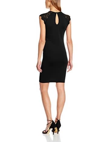 ONLY Damen Kleid Onlelenta S/L Short Dress Jrs, Schwarz (Black), 40 (Herstellergröße: L) - 