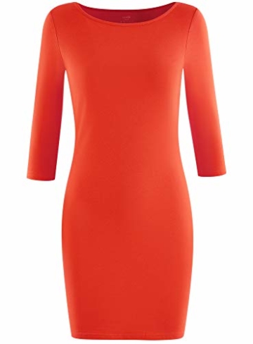 oodji Ultra Basic Mini Kleid Orange 4