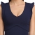 oodji Ultra Damen Jerseykleid mit V-Ausschnitt, Blau, S / EU 38 (DE 36) - 