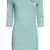 oodji Ultra Damen Kleid mit Flügelherz-Applikation, Türkis, DE 38 / EU 40 / M -