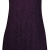 Purple Hanger - Damen Minikleid Blumen Spitze Ärmellos Rundhals Ausschnit Kurz Mini Kleid Übergröße Neu - EU 44/46, Lila - 1