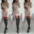 Schulterfreies langaermelig Mini Kleid Creme Gr. S 36-38 - 6