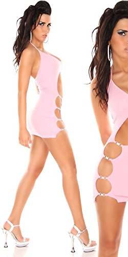 Sexy Neck-Minikleid mit Löchern und Strass Koucla by In-Stylefashion SKU 0000MK41503 - 1