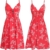 Sommerkleid Rot knielang und ärmelfrei - Strandkleid 4