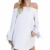 StyleDome Damen Kleid weiß weiß 32 - 1