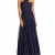 Swing Damen Maxi-Kleid mit One-Shoulder Träger in Wickeloptik, Einfarbig, Gr. 44, Violett (blaulila 420) - 1