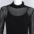 Uideazone Sexy Frauen Clubwear Mini Kleider Mesh Sheer Transparente Bluse Schwarz M - 