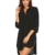 Unibelle Strandkleid Damen Bikini Cover Up Tunika Bluse Lang Strandkleid Damen Shirt Strandponcho Sommer Cuffed Sleeve Shirts Tops - 3