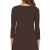 VIISHOW Herbst/Winter Damen Fashion Casual Kleid 3/4 Ärmel Mini Kleid (Kaffee M) - 