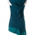 Vishes - Alternative Bekleidung - Asymetrischer Neckholder aus Baumwolle mit Zipfelkapuze - zweifarbig türkis 38 - 3