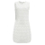 West See Damen Sommerkleid Ärmellos Cocktaikleid Partykleid Weiß Spitze Minikleid Strandkleider (EU 36) - 