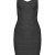 Whoinshop Frauen Rayon Nettes Sleeveless Bodycon Verbandkleid BügelKleid (S, schwarz) -