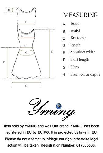 YMING Damen Abendkleid Sexy figurbetontes Kleid Cocktailkleid Abendmode Strechkleid Übergröße,Rot,XXL/DE 44-46 - 6