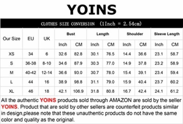 YOINS Sexy Oberteil Damen Langarmshirts Pullover Damen Herbst Sweatshirt T-Shirt V-Ausschnitt Tops - 5