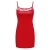 ZANZEA Damen Spitze Lingerie Babydolls Pyjama Dessous Set mit G-String Nachthemd Kleid Rot EU 36/US 4 - 