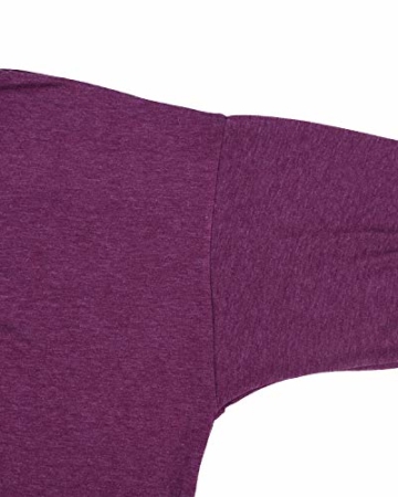 ZANZEA Pulloverkleid Langarm Oversize Sweatshirt Lila 5