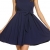 Zeagoo Damen Ärmellos Brautjungfernkleid Partykleid Prinzessin Hochzeit Kleid A-Linie Marine S -