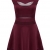 Zeagoo Damen Sexy Kleider Party Kleid Elegant Weinrot L -