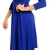 Zeta Ville Damen Ausgestellter Schnitt Swing-Kleid Sommerkleid Cocktailkleid 282z (Königsblau, 36) - 
